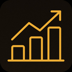 Simplified investing icon